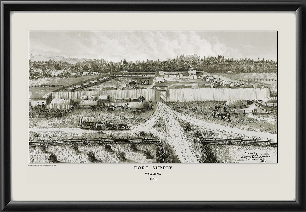 Fort Supply WY 1853 Merritt D Houghton produced in 1919