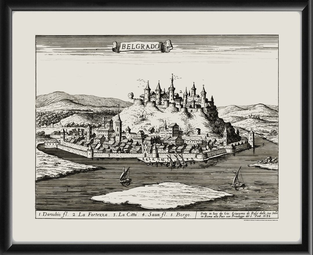 Belgrade Serbia 1683 Giovanni Giacomo De Rossi