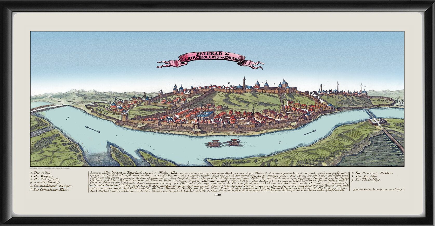 Belgrade Serbia 1740 Gabriel Bodenehr