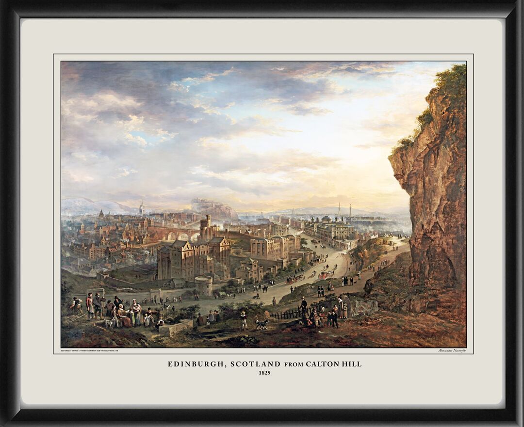 Edinburgh Scotland from Calton Hill 1825 Alexander Nasmyth