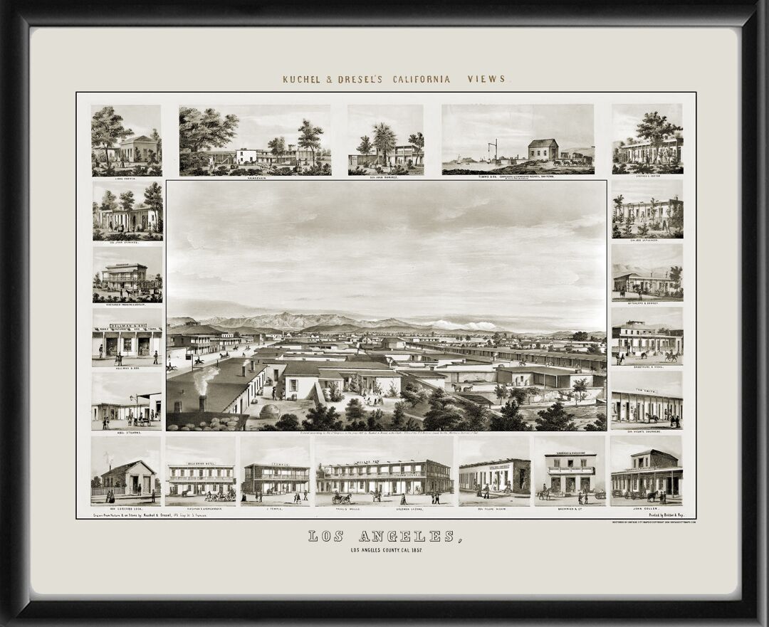 Los Angeles CA 1857 - 2 Kuchel & Dresel