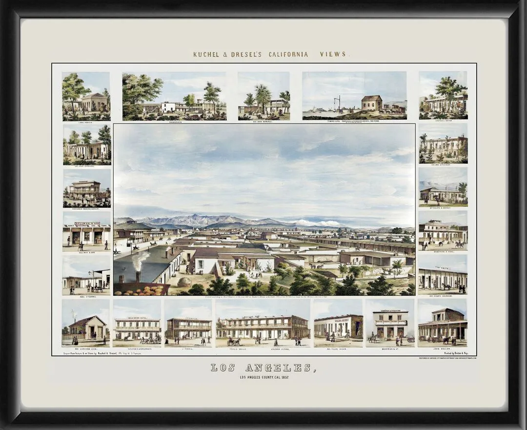 Los Angeles CA 1857 #2 (Color)
