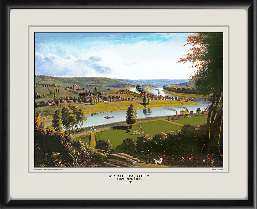 Marietta from Harmar Hill 1835