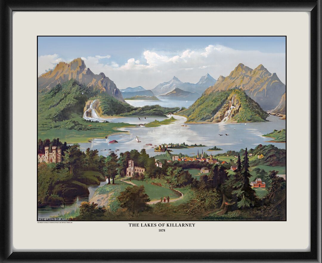 The Lakes of Killarney Ireland 1878 William Henry Burns