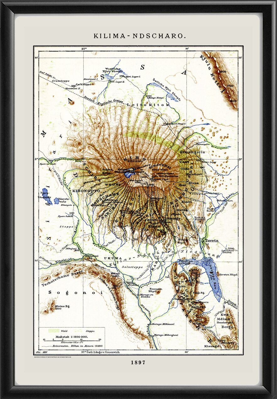 Mt. Kilimanjaro Tanzania 1897