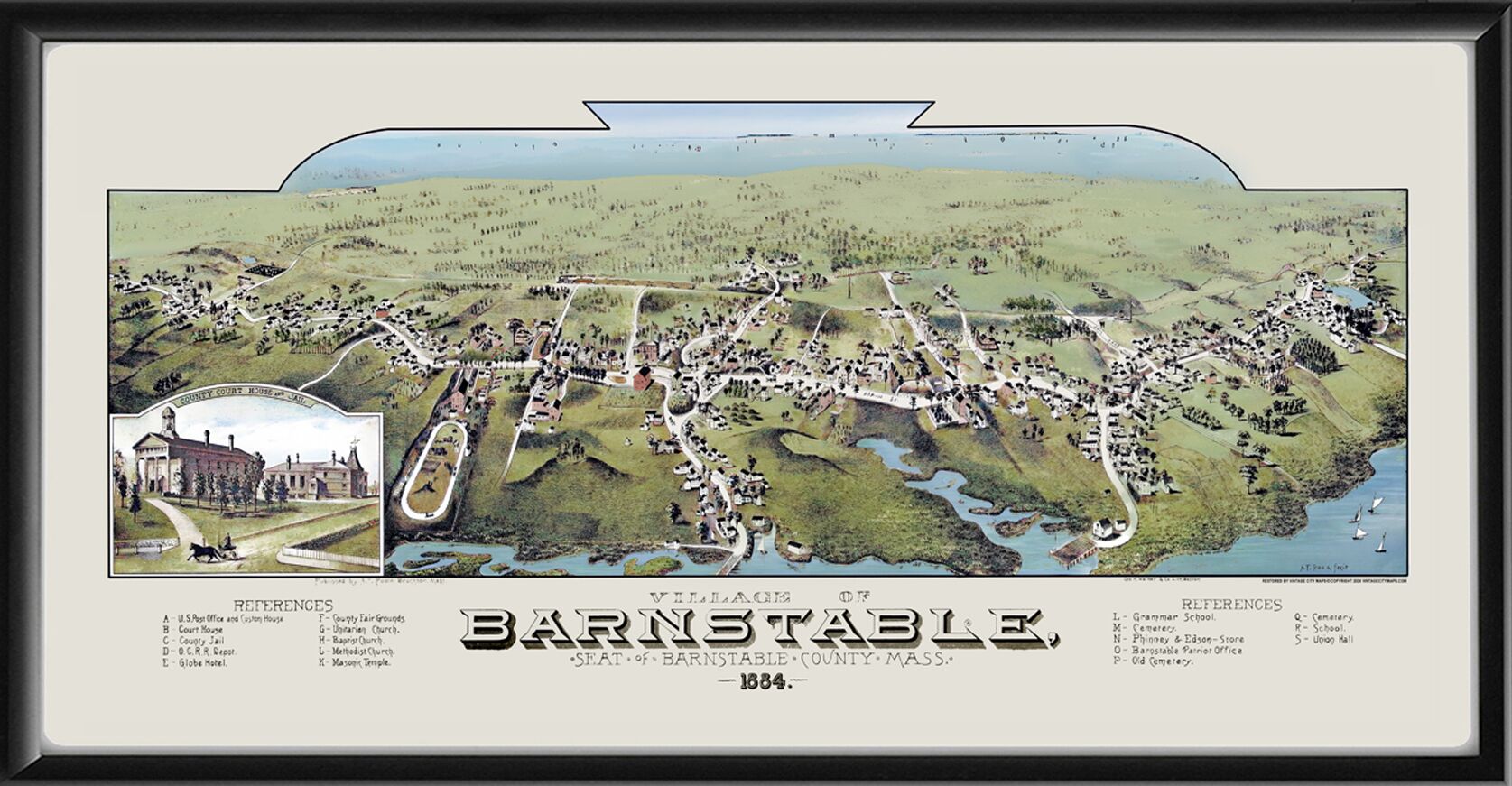Barnstable MA 1884 A.F.Poole color