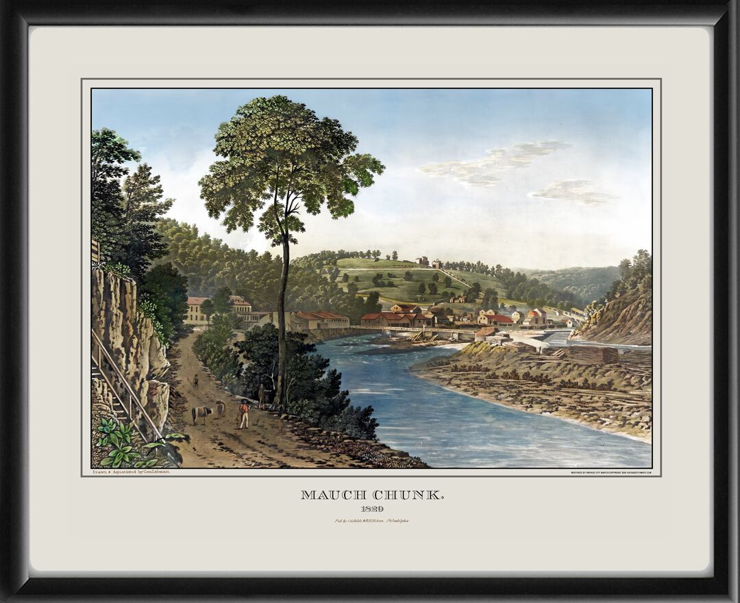 Mauch Chunk PA 1829 George Lehman