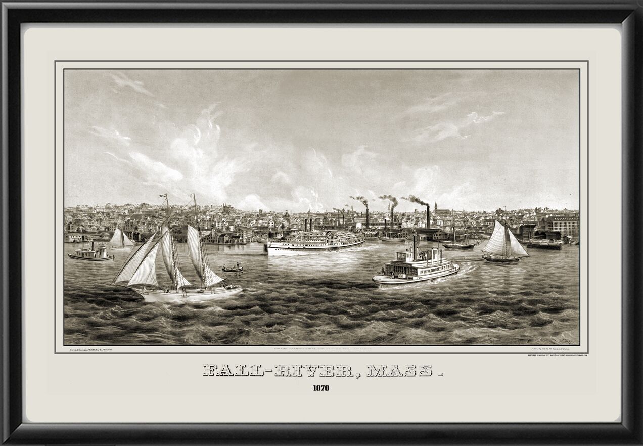 Fall River MA 1870 J.P. Newell
