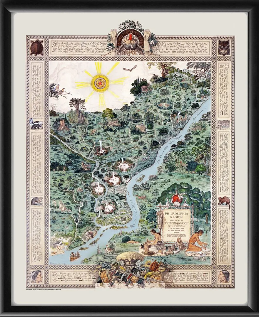 Philadelphia PA - 1934 Coaquannock Map