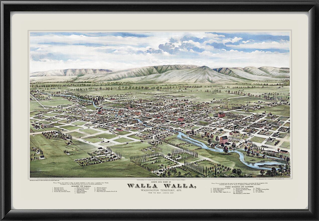 Walla Walla WA 1876 ES Glover