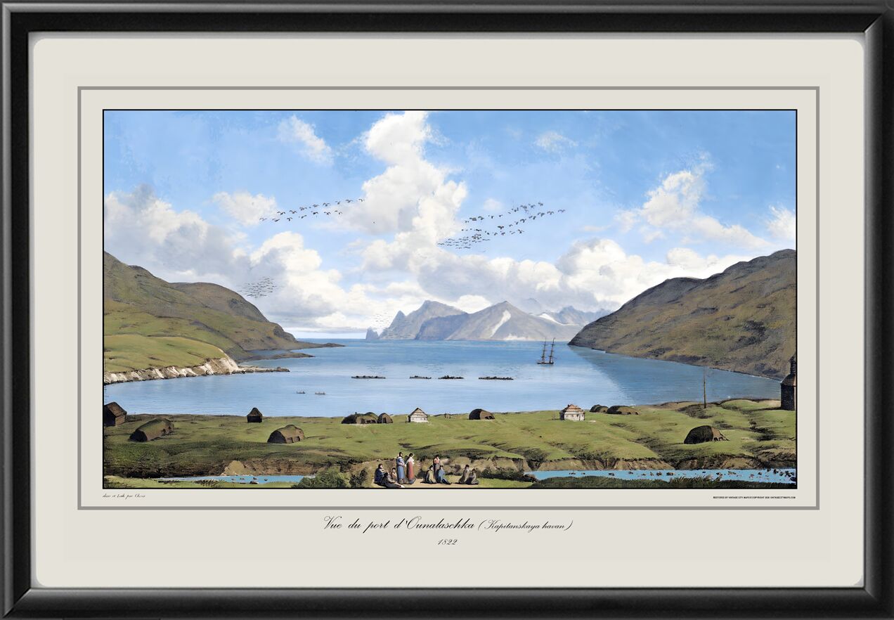 Port of Unalaska (Dutch Harbor) 1822 Louis Choris