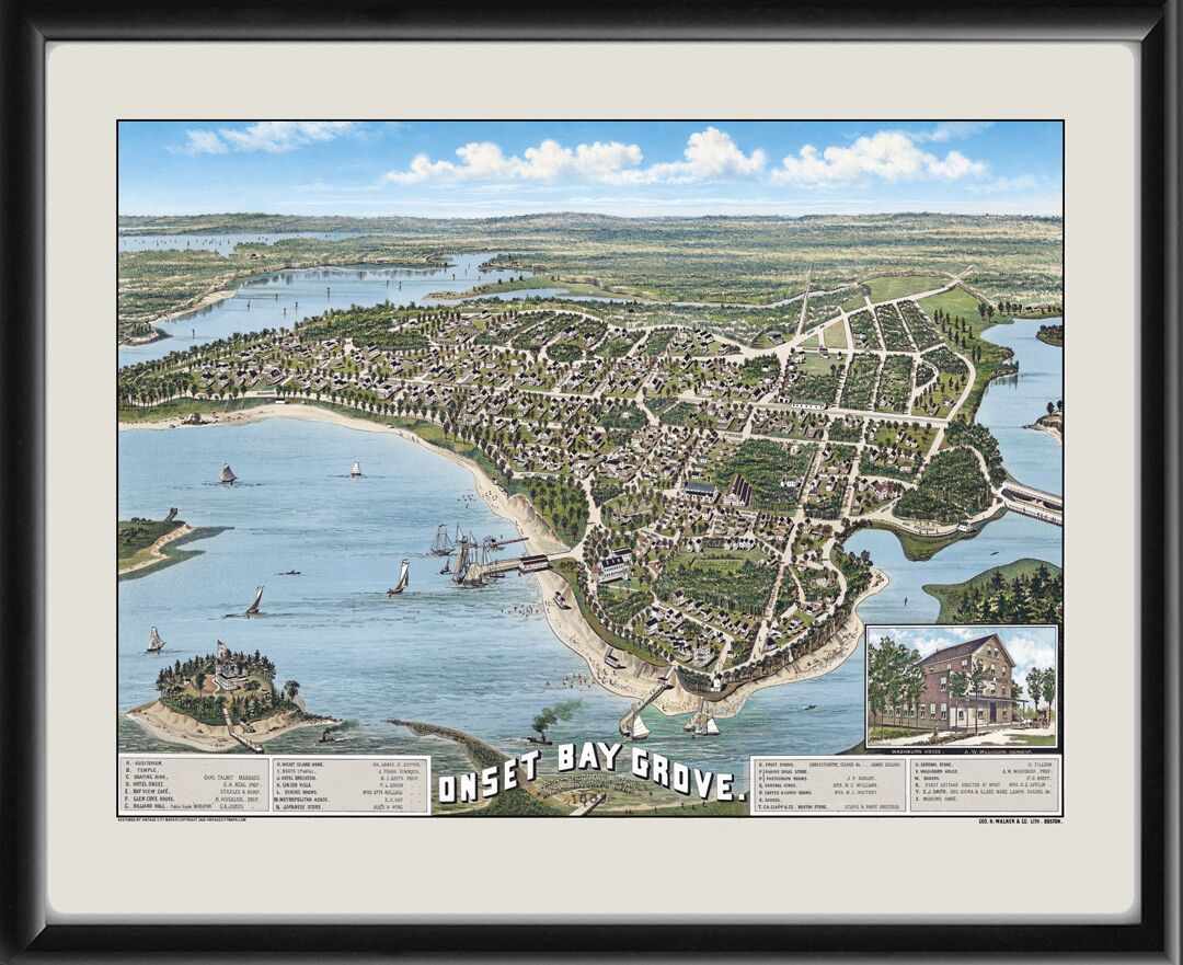 Wareham MA Onset Bay Grove 1885 Oscar W. Walker