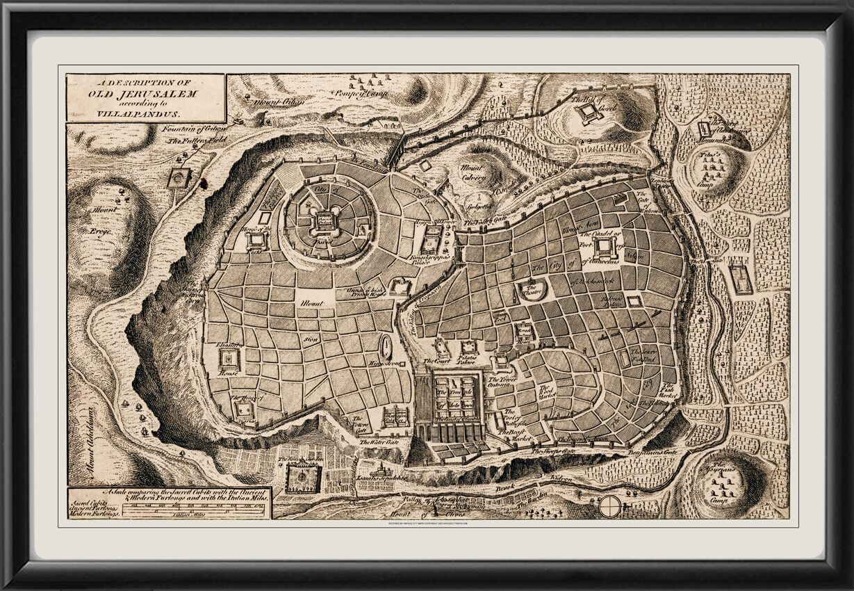 Jerusalem Israel 1725 Augustine CalmetTM