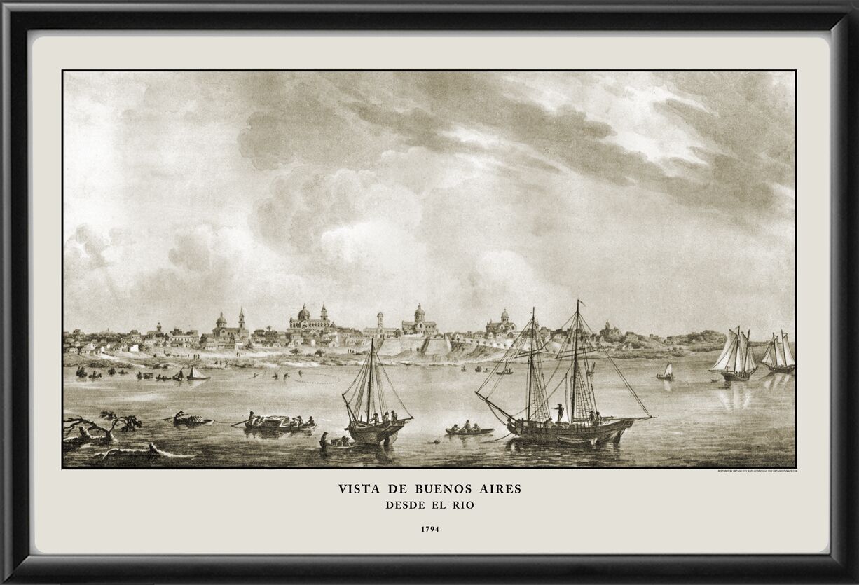 Buenos Aires Desde El Rio 1794