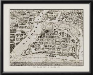 Walled City of Manila 1734 Nicolás De La Cruz Bagay & Pedro Murillo Velarde tM