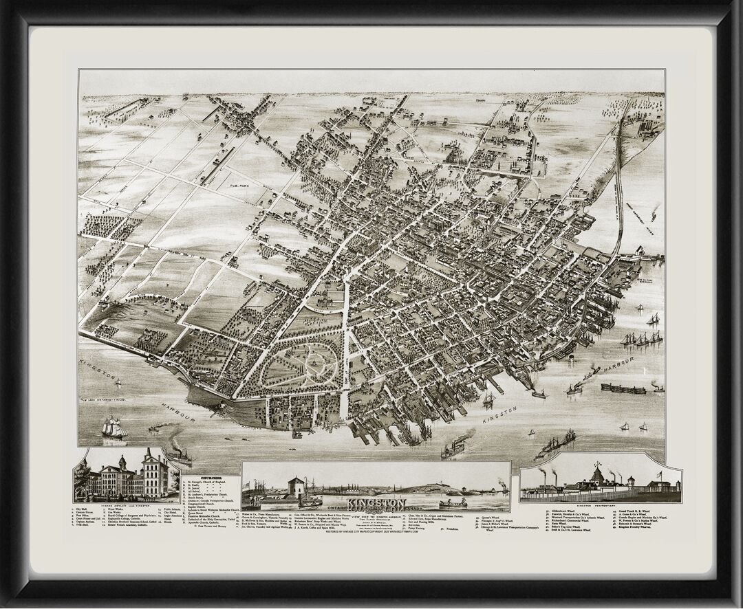 Kingston Ontario Canada 1875 Herman Brosius
