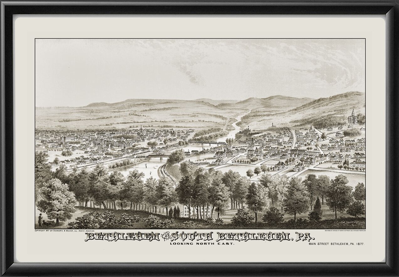 Bethlehem & South Bethlehem PA 1877