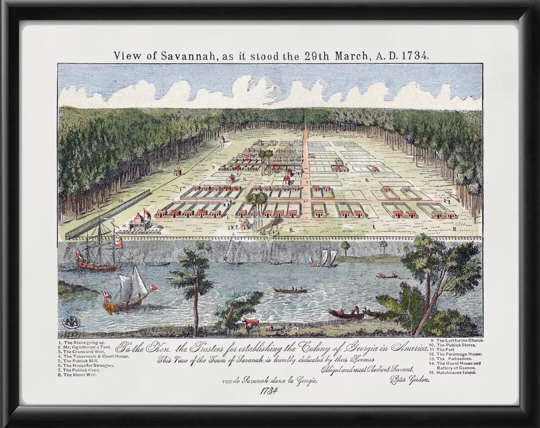 Savannah GA 1734