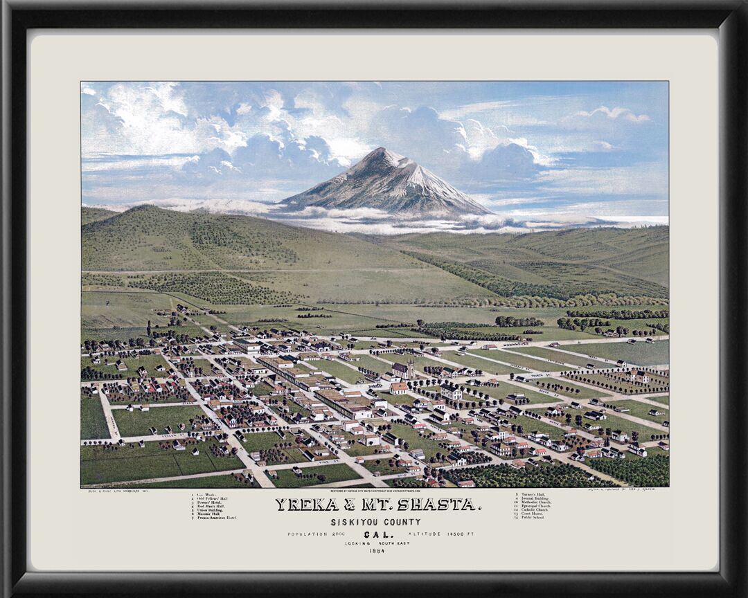 Yreka & Mt. Shasta CA 1884