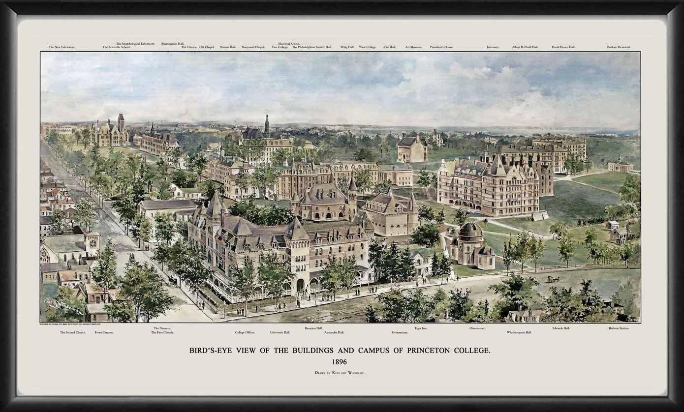 Princeton College NJ 1896 Kyes & Woodbury TM