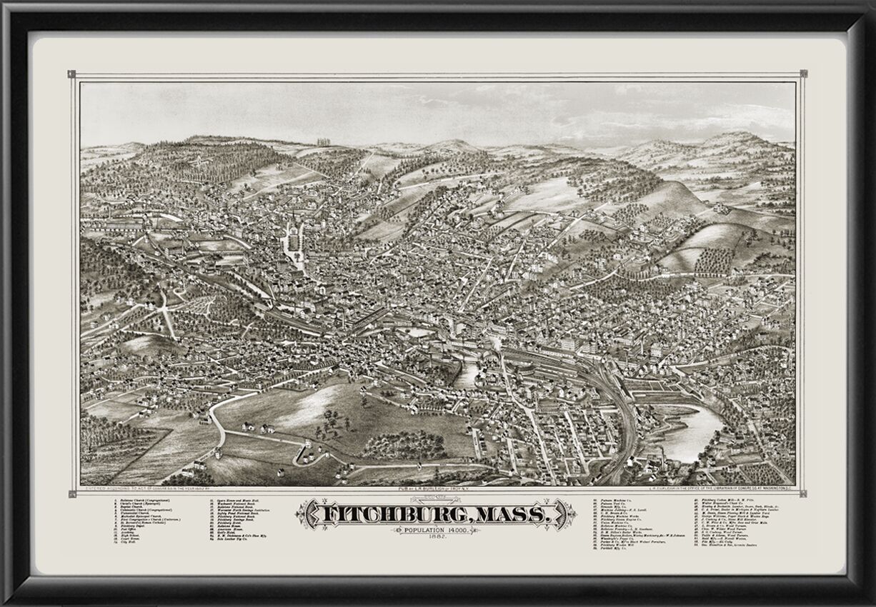 Fitchburg MA 1882 LRBurleigh MA