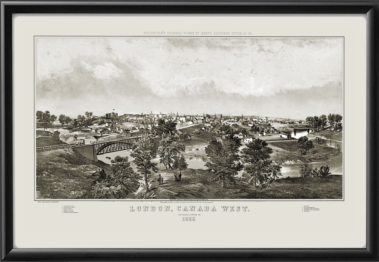 London Ontario Canada 1855 Edwin Whitefield TM