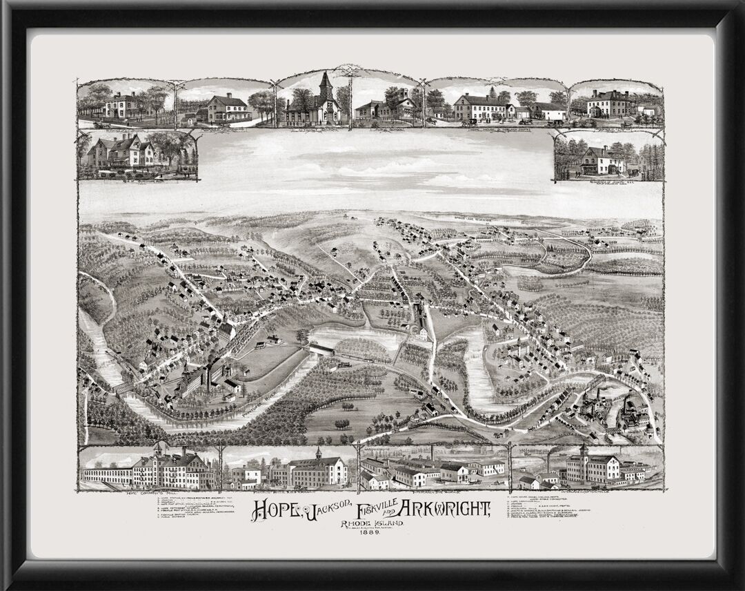 Hope, Jackson, Fiskeville and Arkwright RI 1889