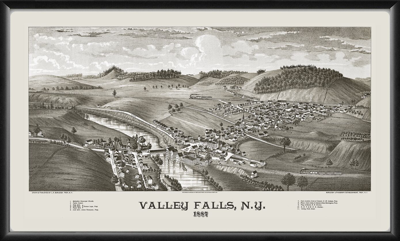 Valley Falls NY 1886 LRBurleigh TM