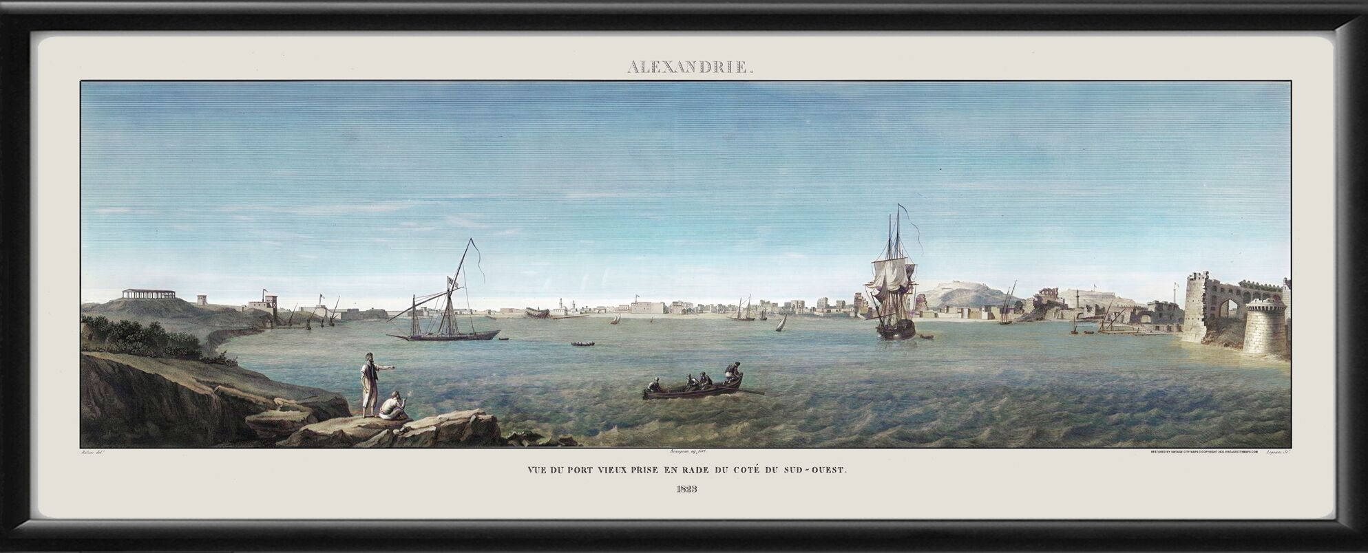 Alexandria Egypt 1823 (Color)