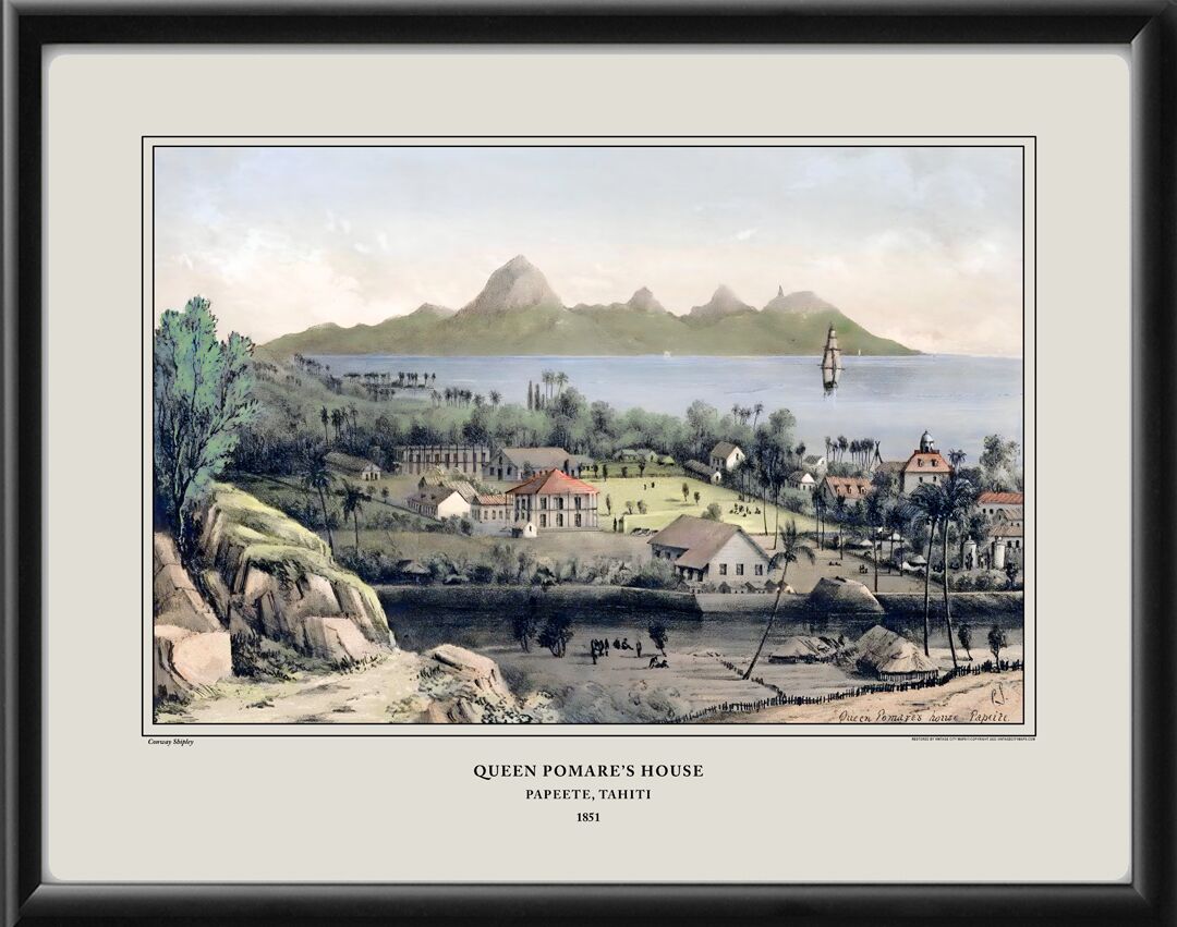 Papeete Tahiti 1851 - Queen Pomare's House