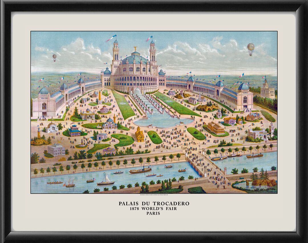 Paris France 1878 - Palais du Trocadero - World's Fair