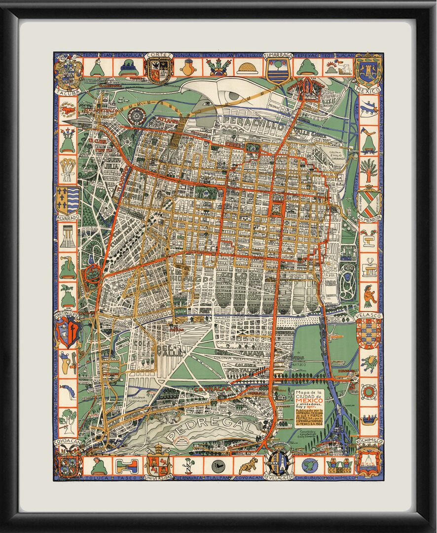 Mexico City 1932 Map
