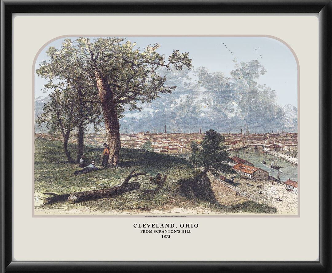 Cleveland OH 1872 Map