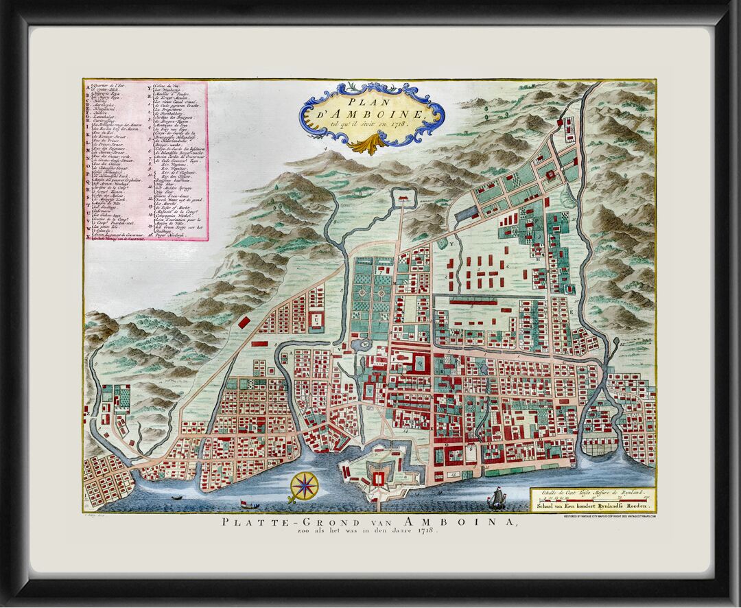 Bali, Indonesia 1760 by French cartographer J. Nicholas Bellin