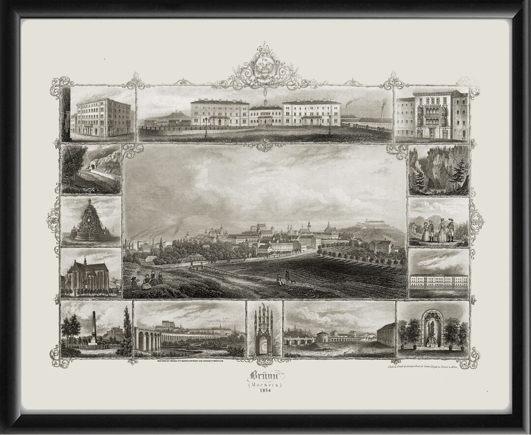 Brno (Brünn) Moravia Czech Republic 1854