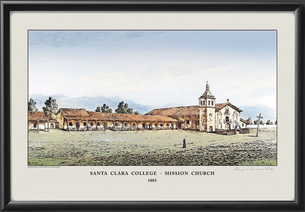 Santa Clara College Mission Church 1883