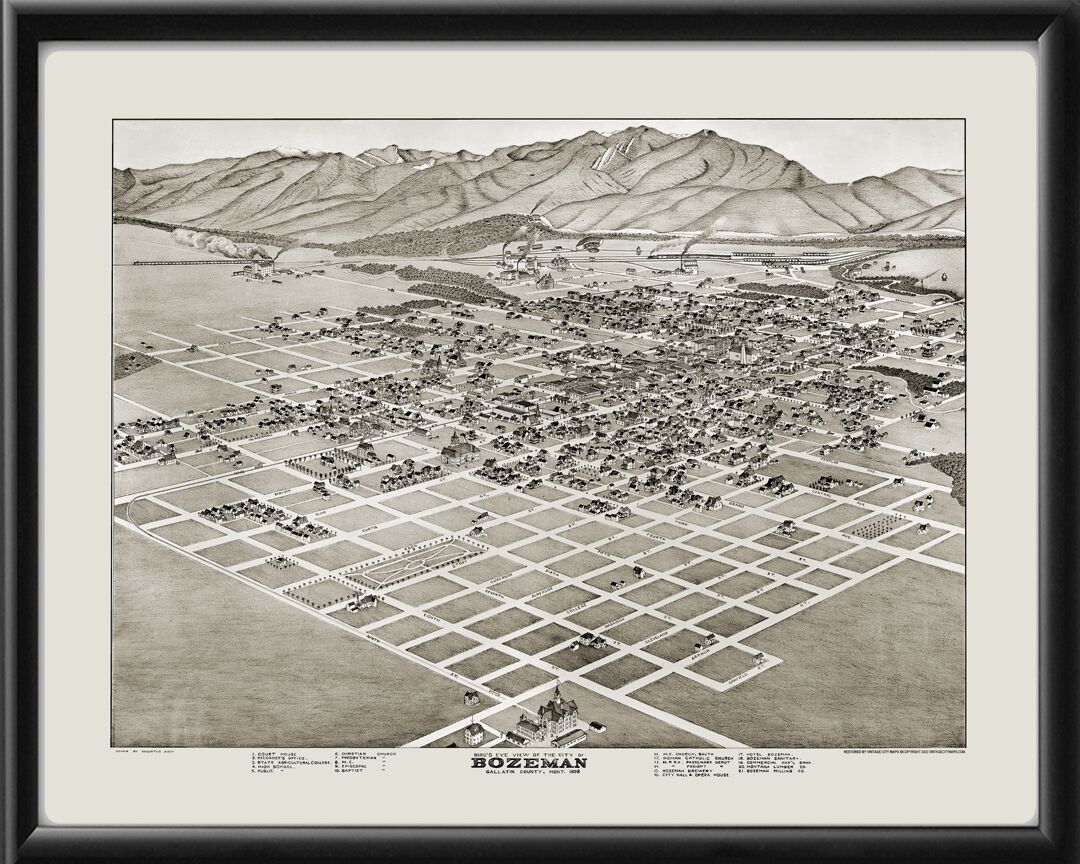 Bozeman MT 1898 Augustus Koch TM
