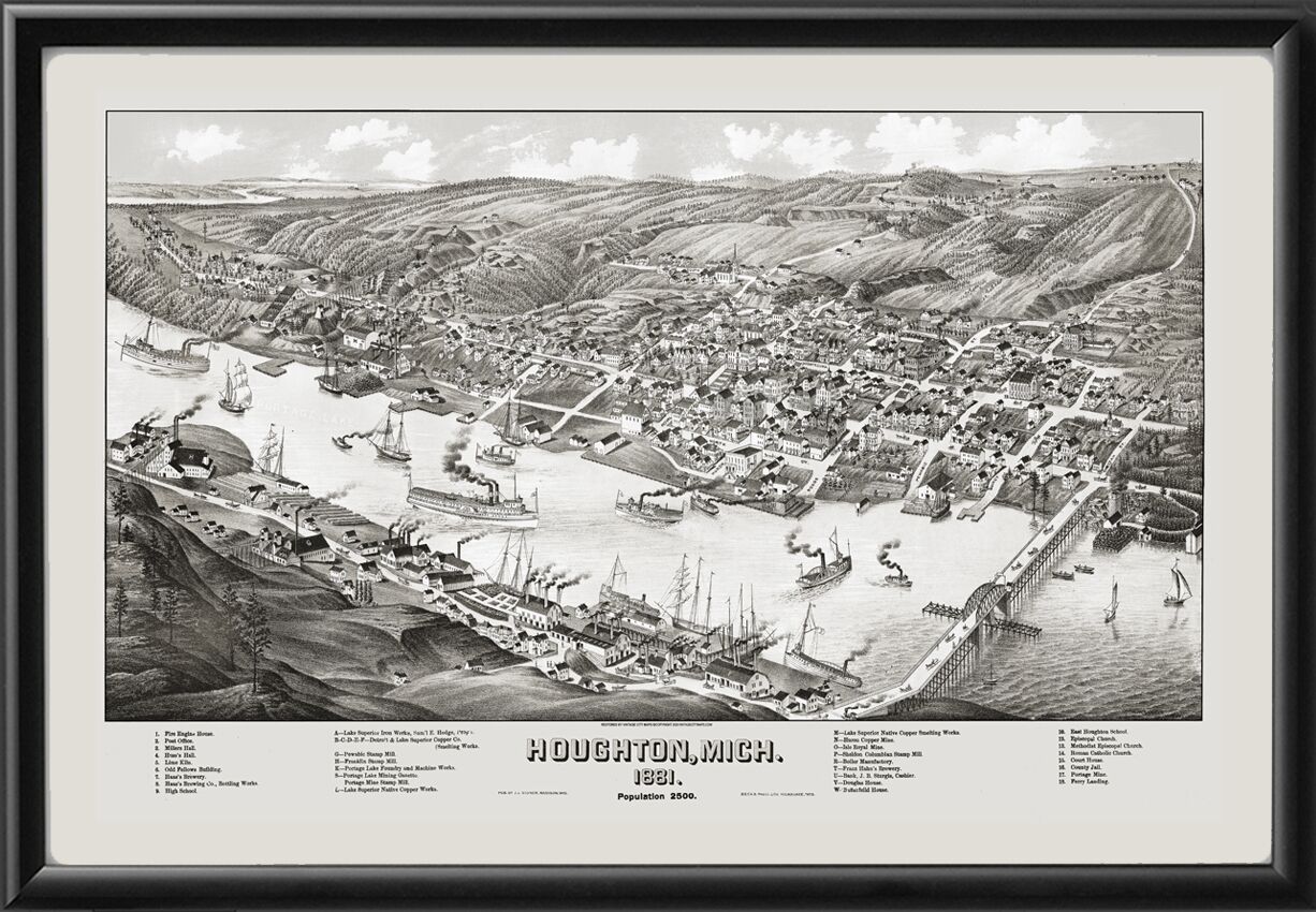 Houghton MI 1881 J.J.stoner TM