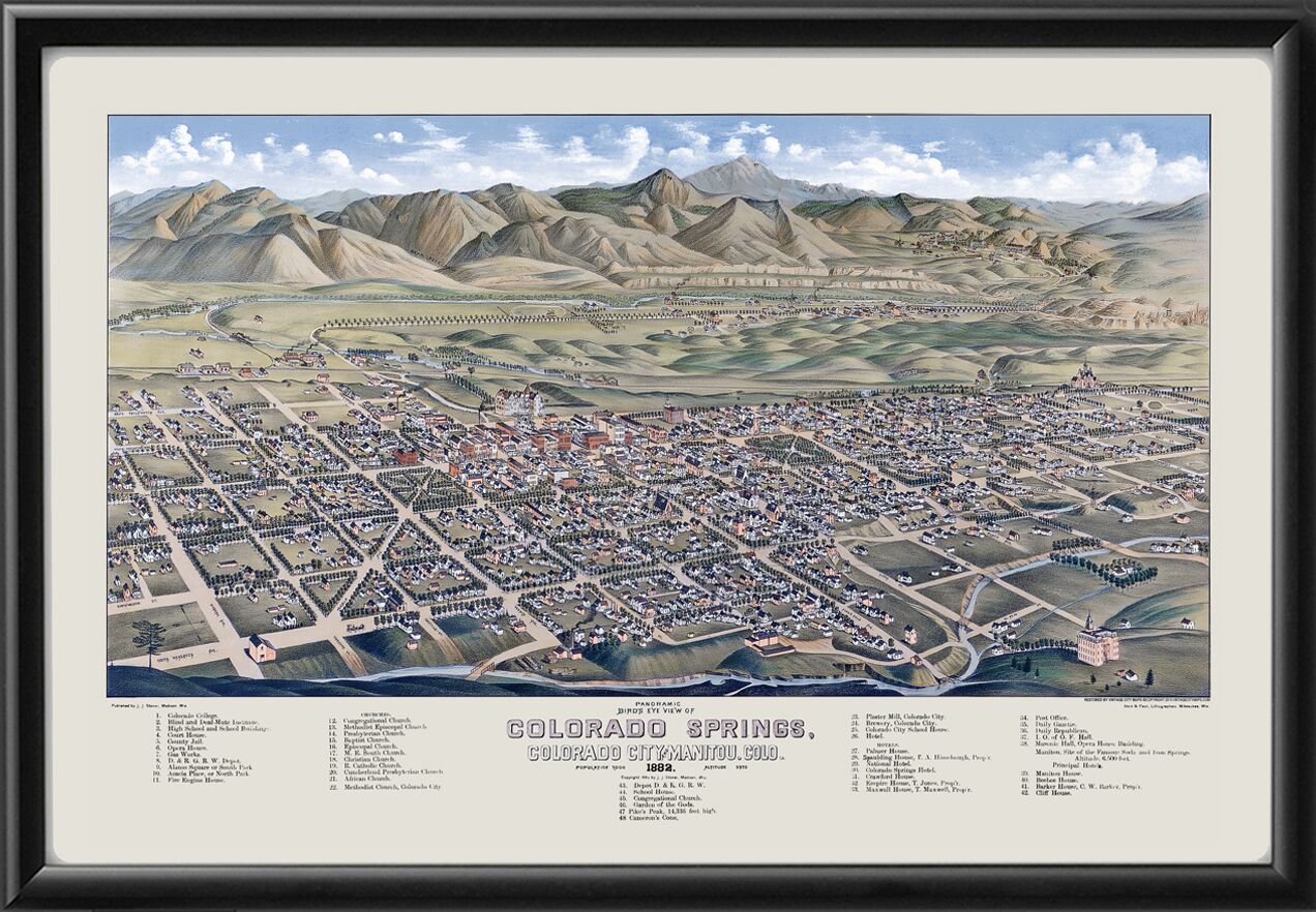 Colorado Springs CO 1882 (Color)