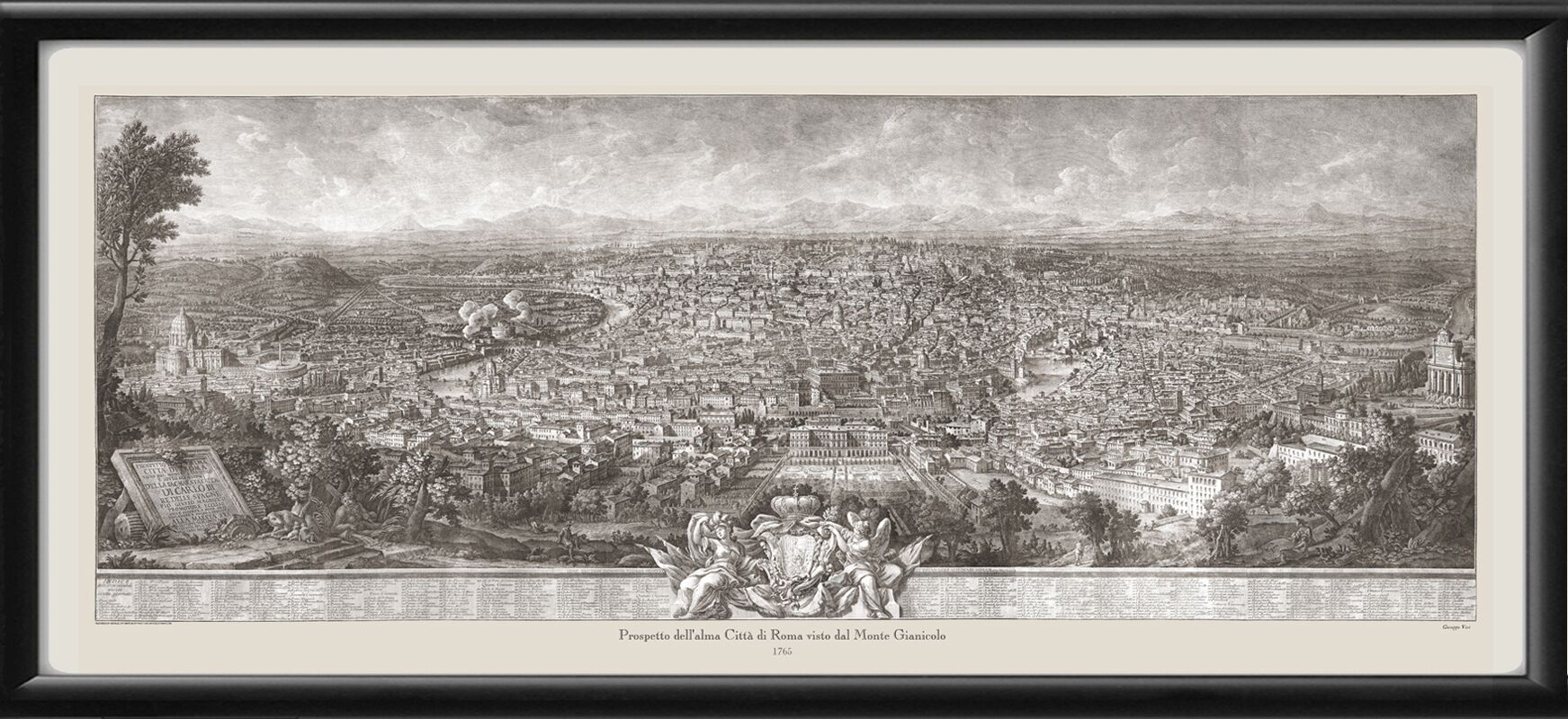Rome Italy 1765 - From Mount Giancolo