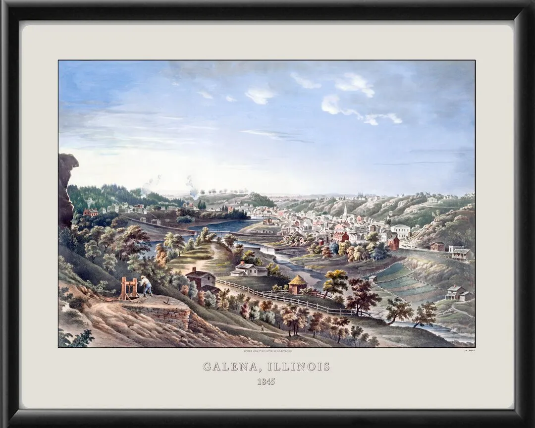 Galena IL 1845 John Caspar Wild TM