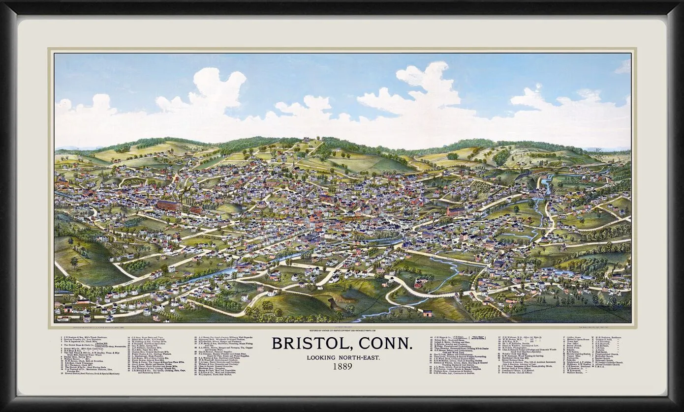Bristol CT 1889 George E. Norris Color