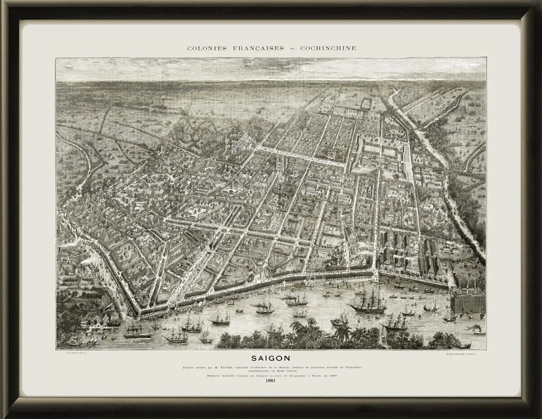 Citadel of Saigon Vietnam 1881 TM
