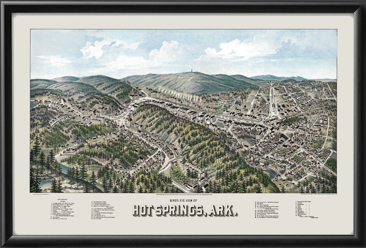 Hot Springs AR 1888 (Color)