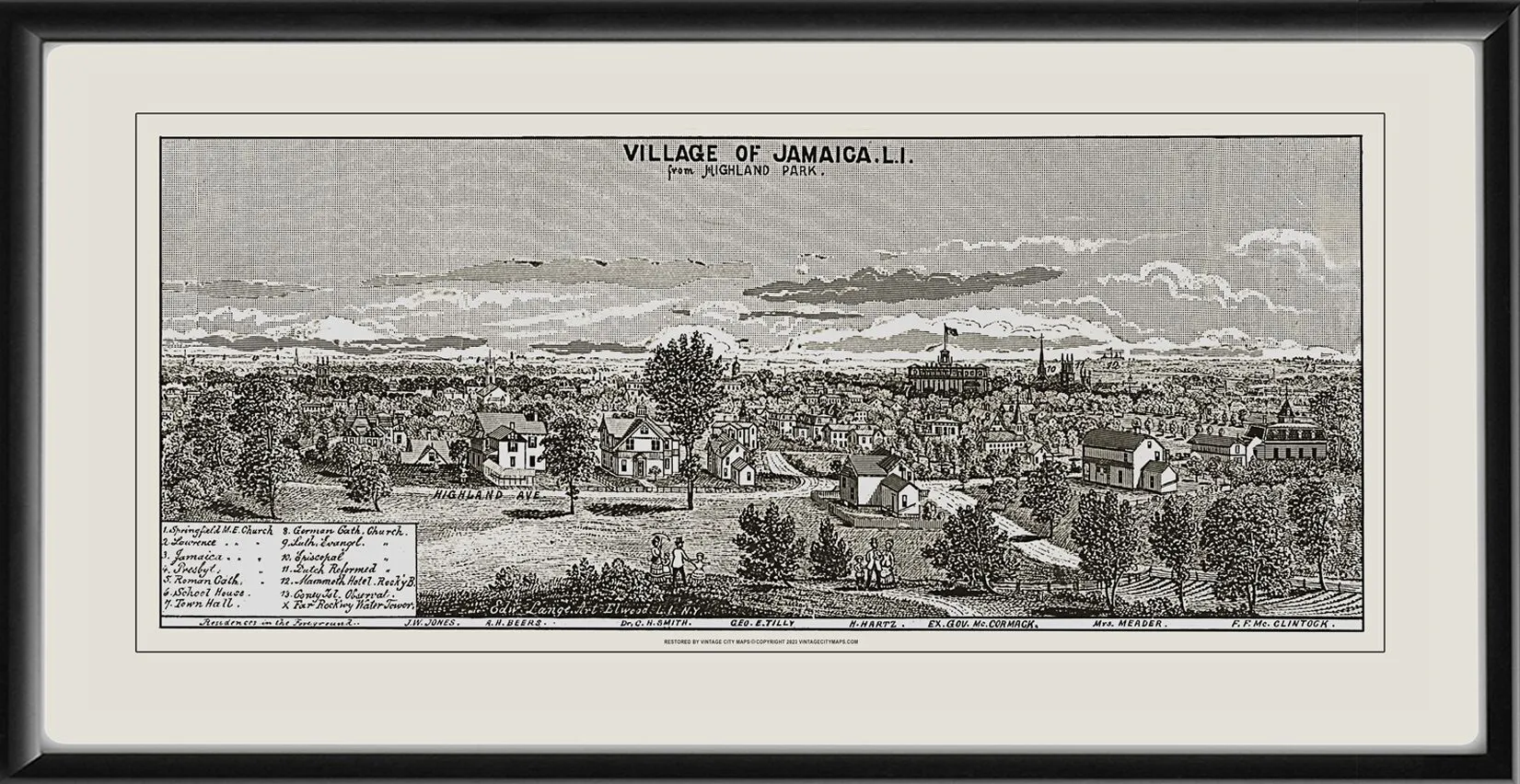 Jamaica Long Island NY Edward Lange from Highland Park 16x30 TM