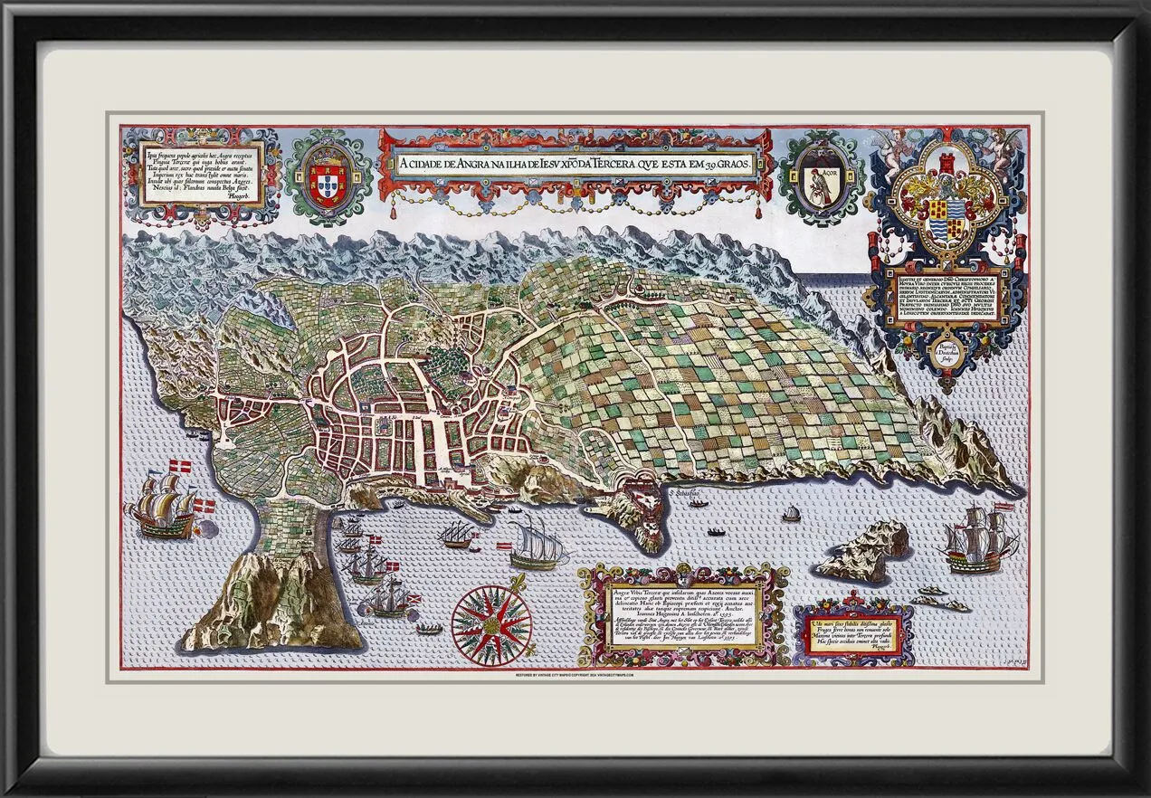 Angra on Terceira, Azores 1595