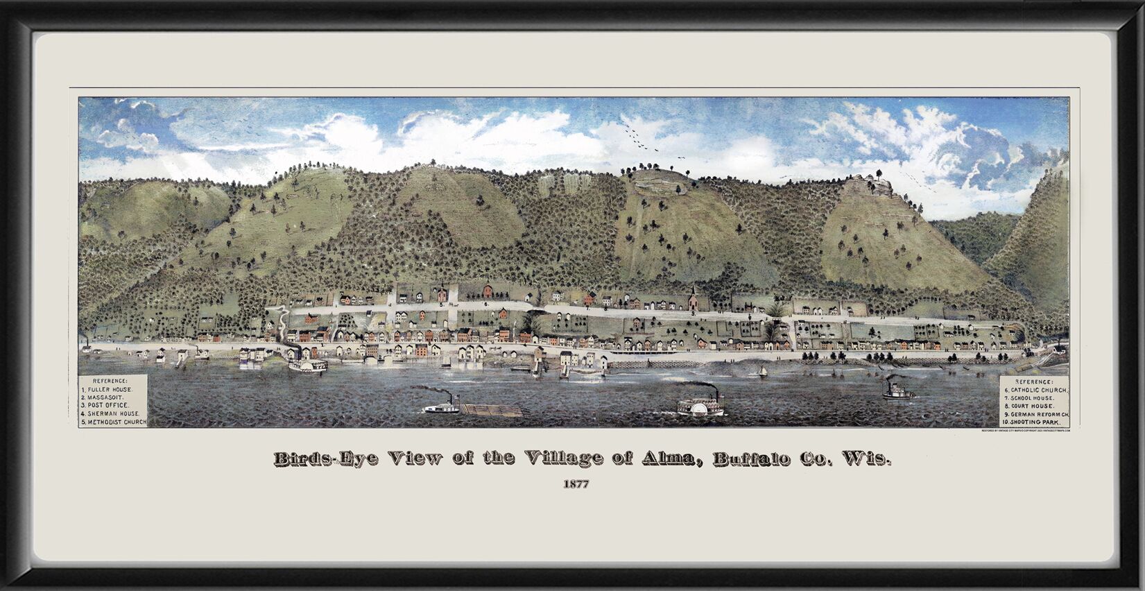 Alma WI 1877 Briggs & Falconer 24x48 Color TM