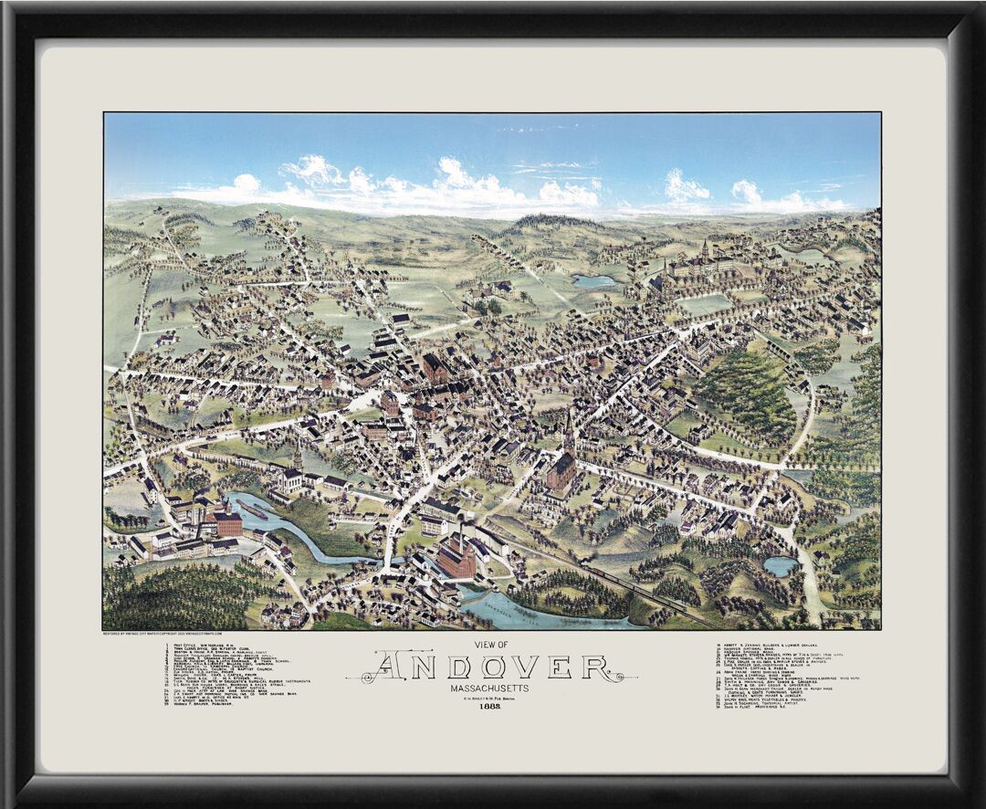 Andover MA 1882 Map