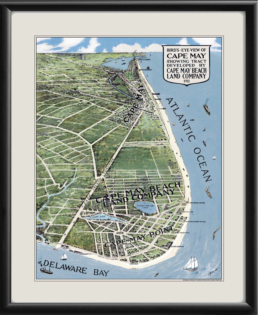 Cape May and Cape May Point NJ 1911
