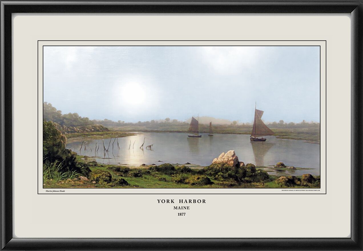 York Harbor Maine 1877 Martin Johnson Heade